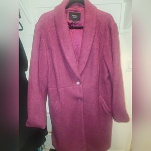 Raspberry pink winter coat